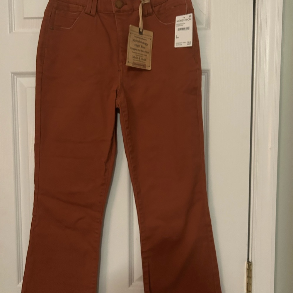 Rust Orange Flare Pants